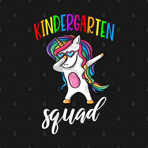 Kindergarten Squad Cute Unicorn Dabbing Gift for Girls by JPDesigns