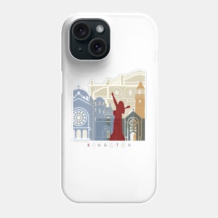 Kingston skyline poster Phone Case