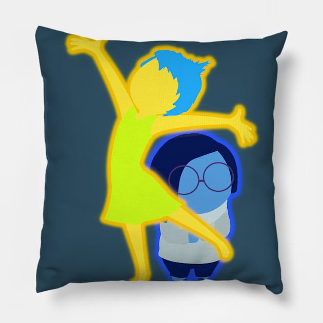 Joy and Sadness Pillow by LuisP96