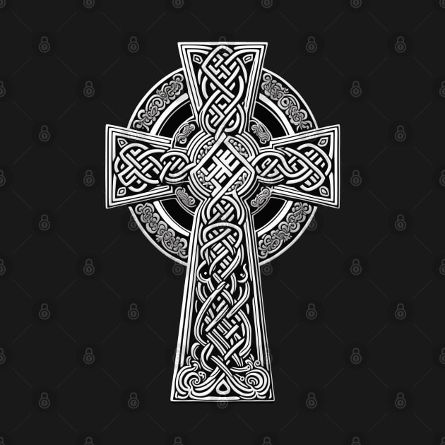 Irish Catholic Celtic Cross by AI Art Originals