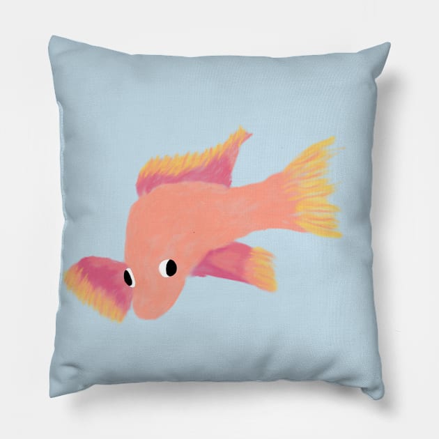 Goldfish Pillow by Geometrico22