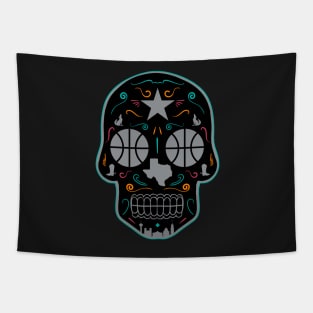 San Antonio Sugar Skull Tapestry