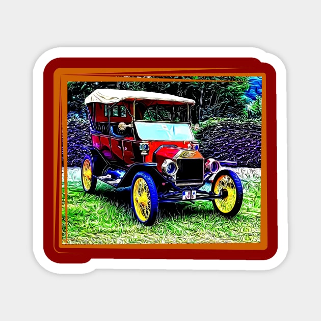 Ford Model T Magnet by Arie