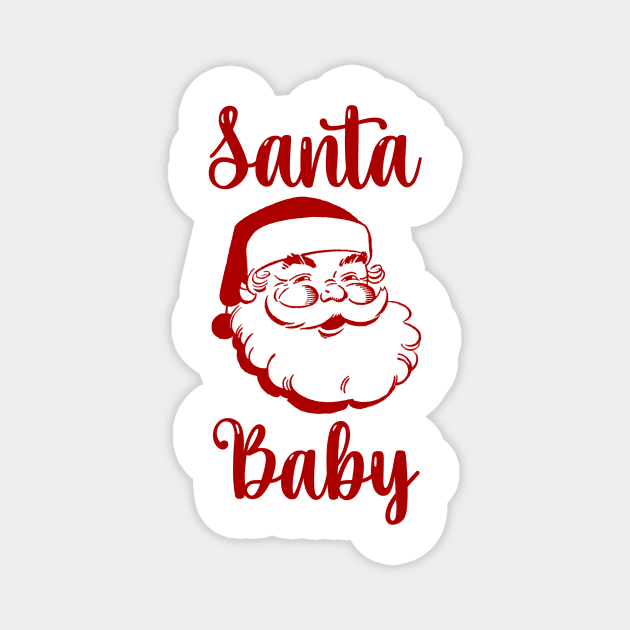 Santa Baby Magnet by BlackCatArtBB