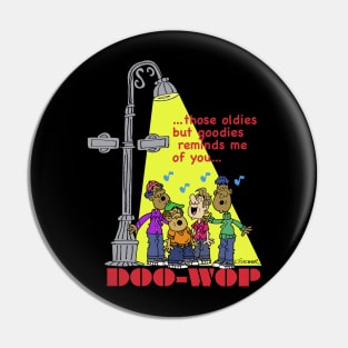 Doowop Street Corner Singers Pin