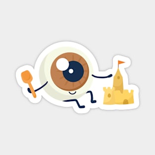 Cute eyeball character Magnet