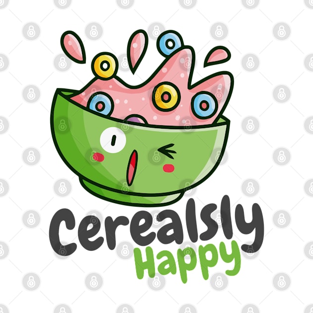 Cerealsly Happy by Jocularity Art