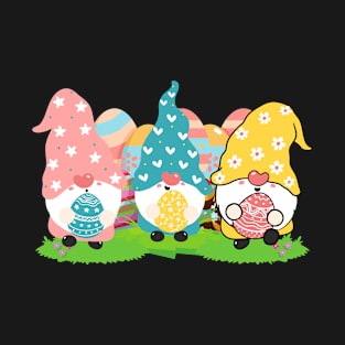 Happy Easter, Easter Gnomes - Cute Easter Gnomes T-Shirt