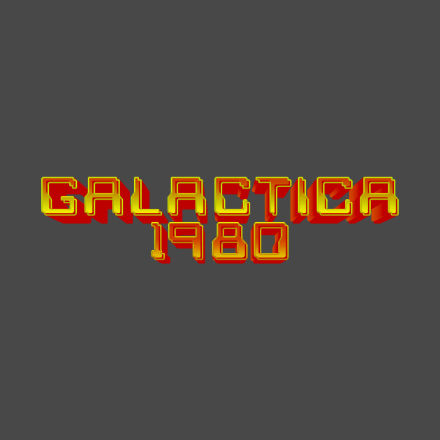 Battlestar Galactica 1980 3D Golden Logo by MalcolmDesigns