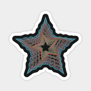 Guillochete star Magnet