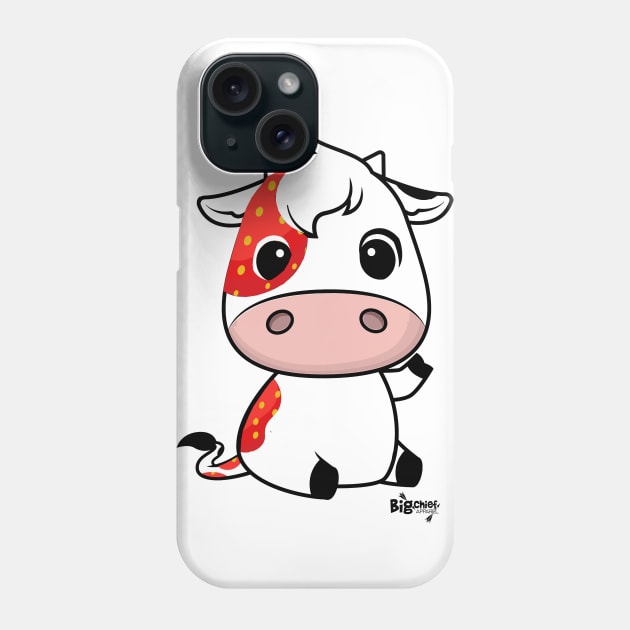 Cute Strawberry Cow Phone Case by BigChief