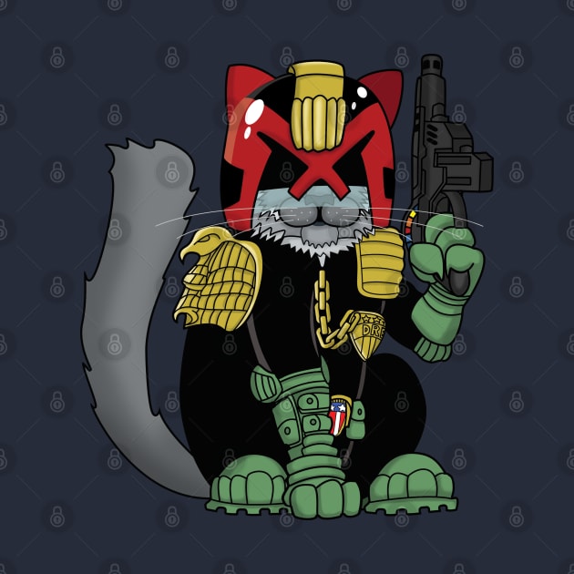 Mort Dredd - Cat Dredd - The PAW is the law! by TwistedKoala