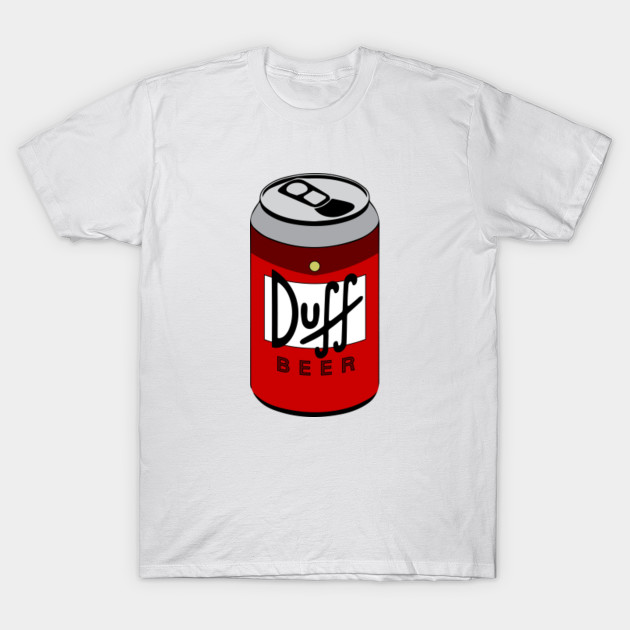 Duff Beer Can From The Simpsons Duff Beer Can T Shirt Teepublic