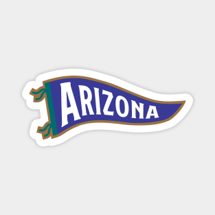 Arizona Pennant - White 2 Magnet