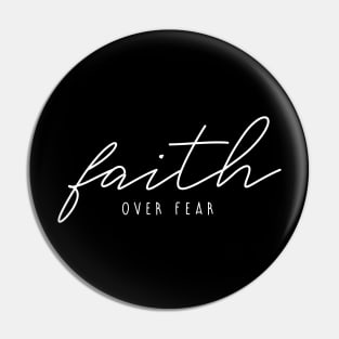 Faith over fear quote christian isnpirational saying Pin