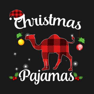 Camel Buffalo Plaid Christmas Pajamas Funny Xmas Gift T-Shirt