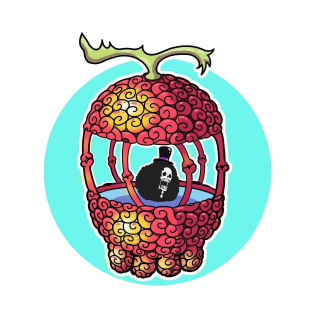 fruit skull by cesar unico