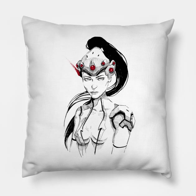 Widowmaker Pillow by SouthernLich