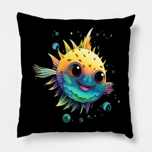 Puffer Fish Happiness Pillow