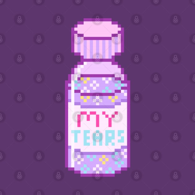 My tears bottle pixel art by Emy wise