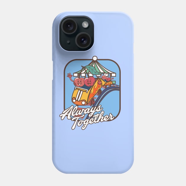 cherries always together Phone Case by iyhul monsta