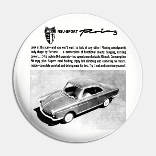 NSU SPORT PRINZ - advert Pin