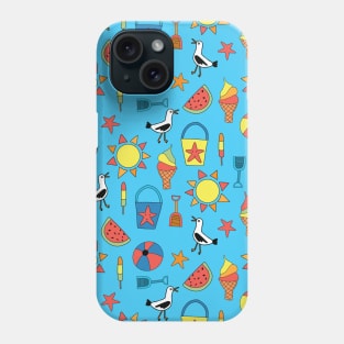 Beach Fun Blue Phone Case