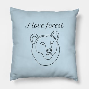 Bear face Pillow