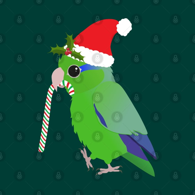 A cute Christmas green pacific parrotlet by Bwiselizzy