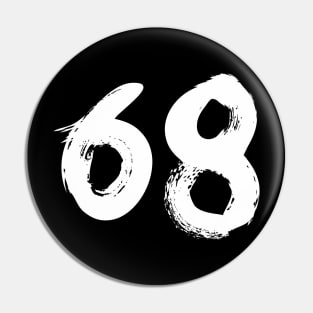 Number 68 Pin