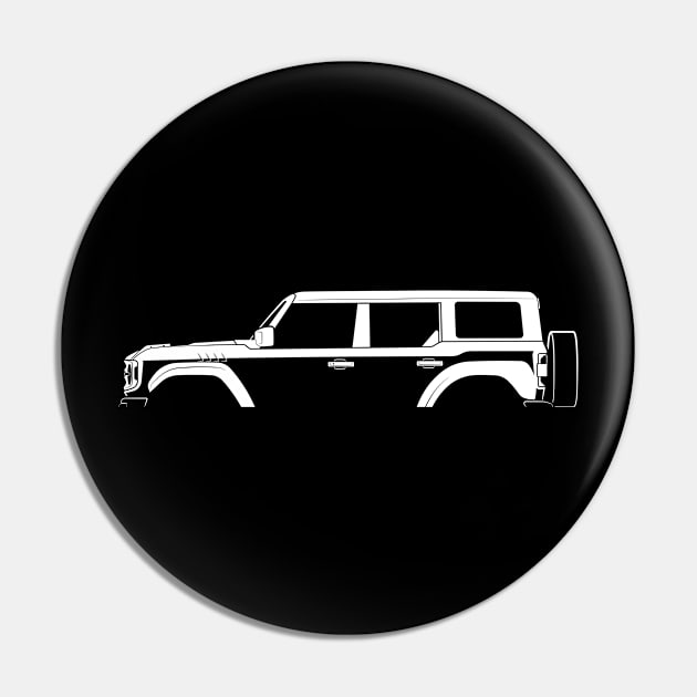 Ford Bronco Raptor (2021) Silhouette Pin by Car-Silhouettes