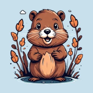 Beaver stickers beaver tshirts beaver gifts T-Shirt