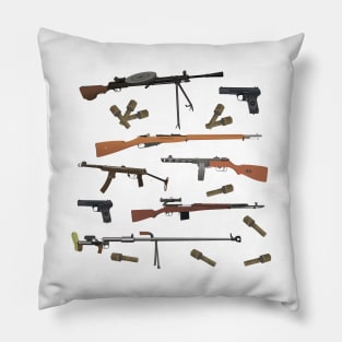 Soviet WW2 Weapons Pillow