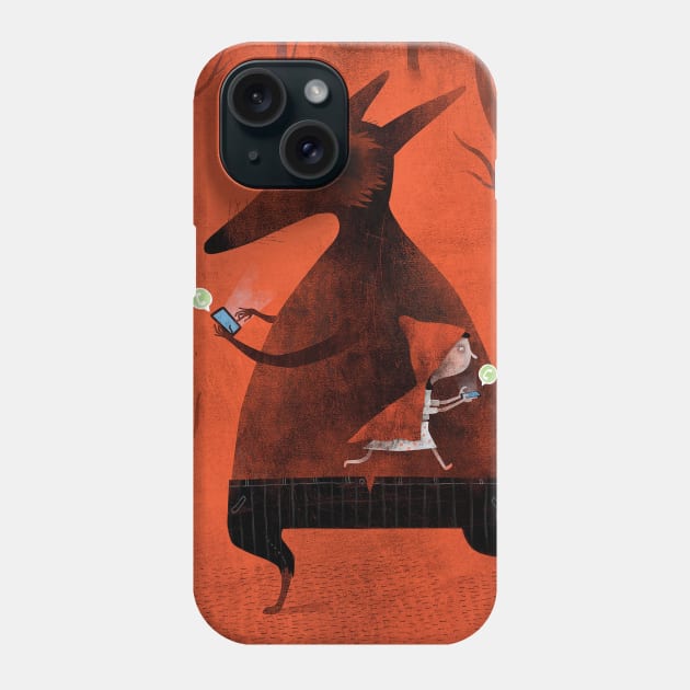 Whatsapp little red riding hood Phone Case by Luis San Vicente 