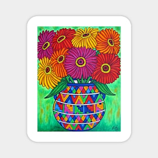 Zinnia Fiesta Magnet