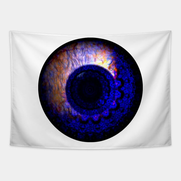 Purple Eyeball Jewel Tapestry by crunchysqueak