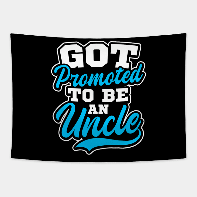 Pregnancy Announcement Shirt | Promoted Uncle Gift Tapestry by Gawkclothing