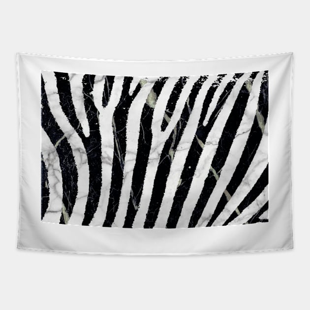 marble zebra Tapestry by ghjura