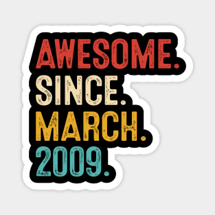 vintage birthday march 2009 Magnet