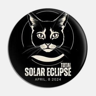 CAT OF THE TOTAL SOLAR ECLIPSE 2024 Pin