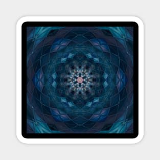 Teal Boho Mandala Bohemian Hippie Magnet