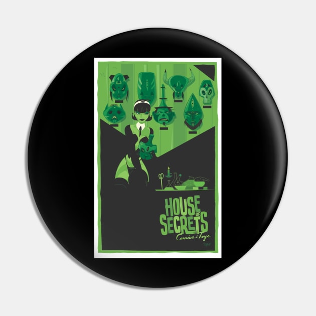 House of Secrets, Design 13, Mugs, Magnets and More Pin by MythicLegendsDigital