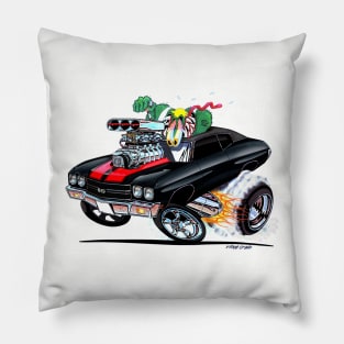 MONSTER MUSCLE Black n Red Vince Crains High Octane Art! Pillow