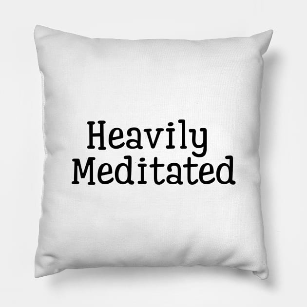 Heavily Meditated Pillow by Jitesh Kundra