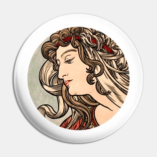 Vintage woman portrat Pin