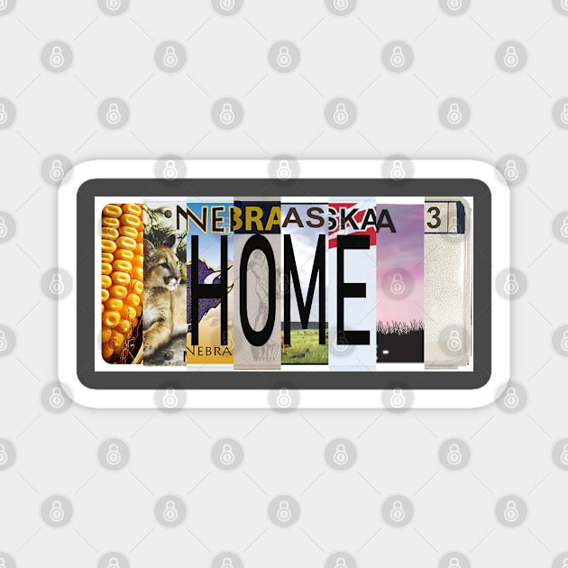 Nebraska Local,  License Plates Magnet by stermitkermit