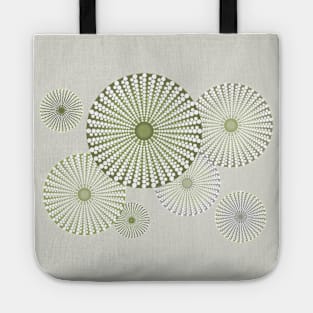 Sea Urchin | Kina | Abstract | Patterns in Nature | Sea Shells | Seashells | Sage Green | Tote