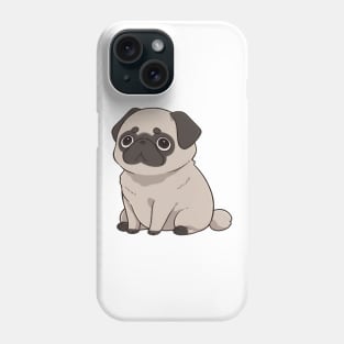 Sad Pug Waiting Phone Case