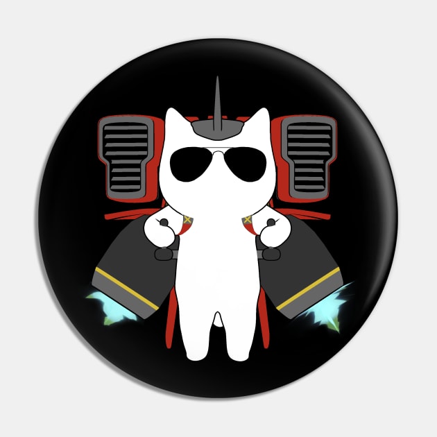 Jetpack Cat Pin by dillongoo