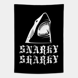 Snarky Sharky Metal Shark Tapestry